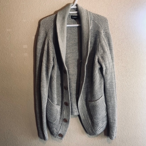 Men’s lightweight fitted cardigan - Picture 1 of 3
